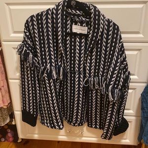 New cupcakes and cashmere fringed cardigan/jacket